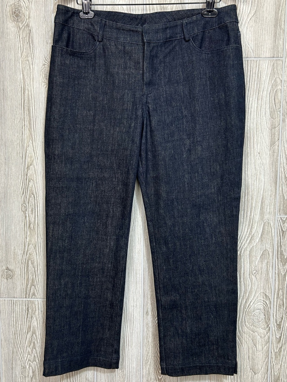 SoCa St John Cropped Denim Pant Back Zipper Detail Size 10